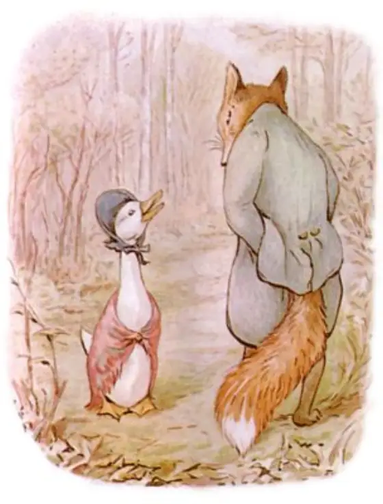 Beatrix Potter's picture for the passage: "Ah! is that so? indeed!" said the gentleman with…