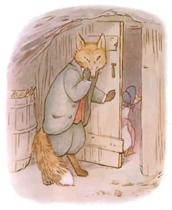 Beatrix Potter's picture for the passage: "This is my summer residence; you would not find…