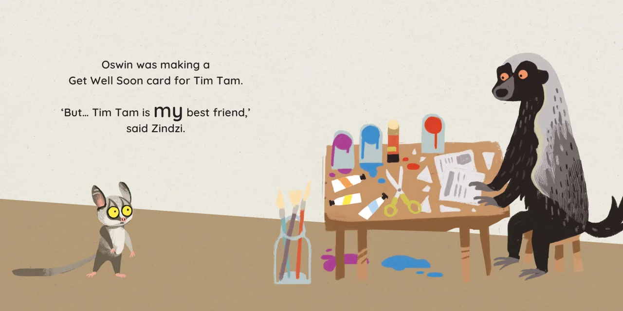 Best Friends — illustrated spread 6 of 12. Official Book Dash page image with embedded story text and artwork.
