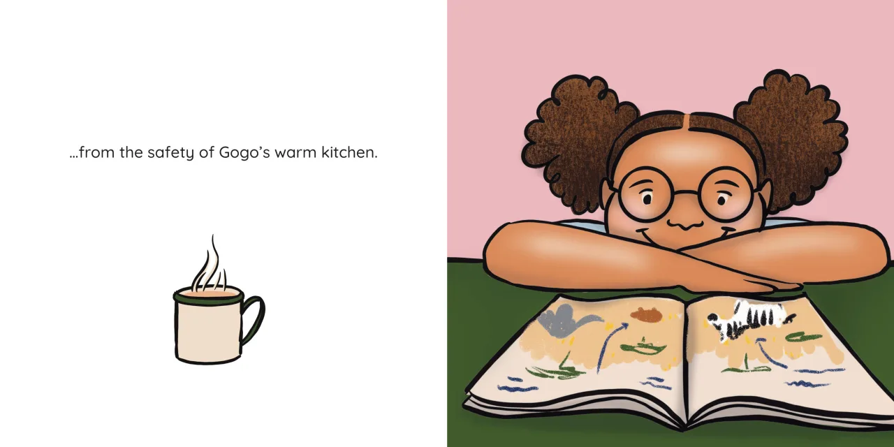 Going Places — illustrated spread 8 of 12. Official Book Dash page image with embedded story text and artwork.