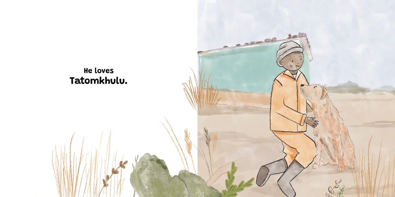Jock and Me — illustrated spread 10 of 12. Official Book Dash page image with embedded story text and artwork.