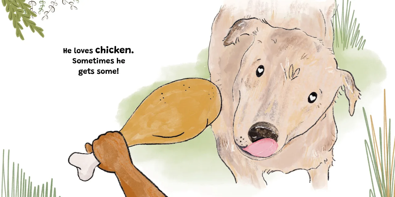 Jock and Me — illustrated spread 11 of 12. Official Book Dash page image with embedded story text and artwork.