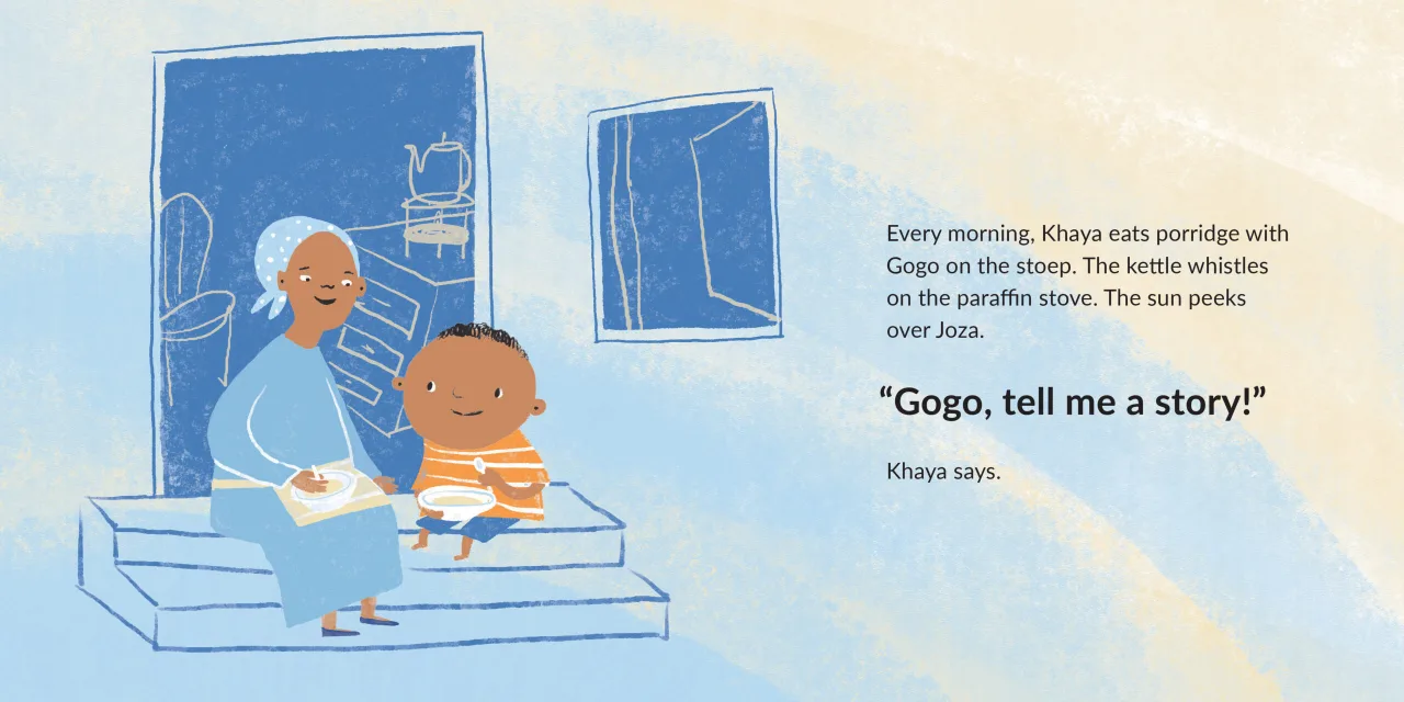 Khaya Wants to Row — illustrated spread 2 of 12. Official Book Dash page image with embedded story text and artwork.