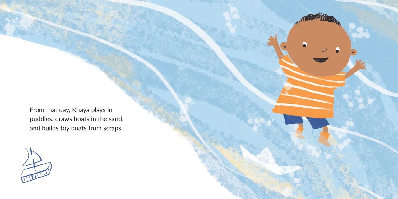 Khaya Wants to Row — illustrated spread 7 of 12. Official Book Dash page image with embedded story text and artwork.