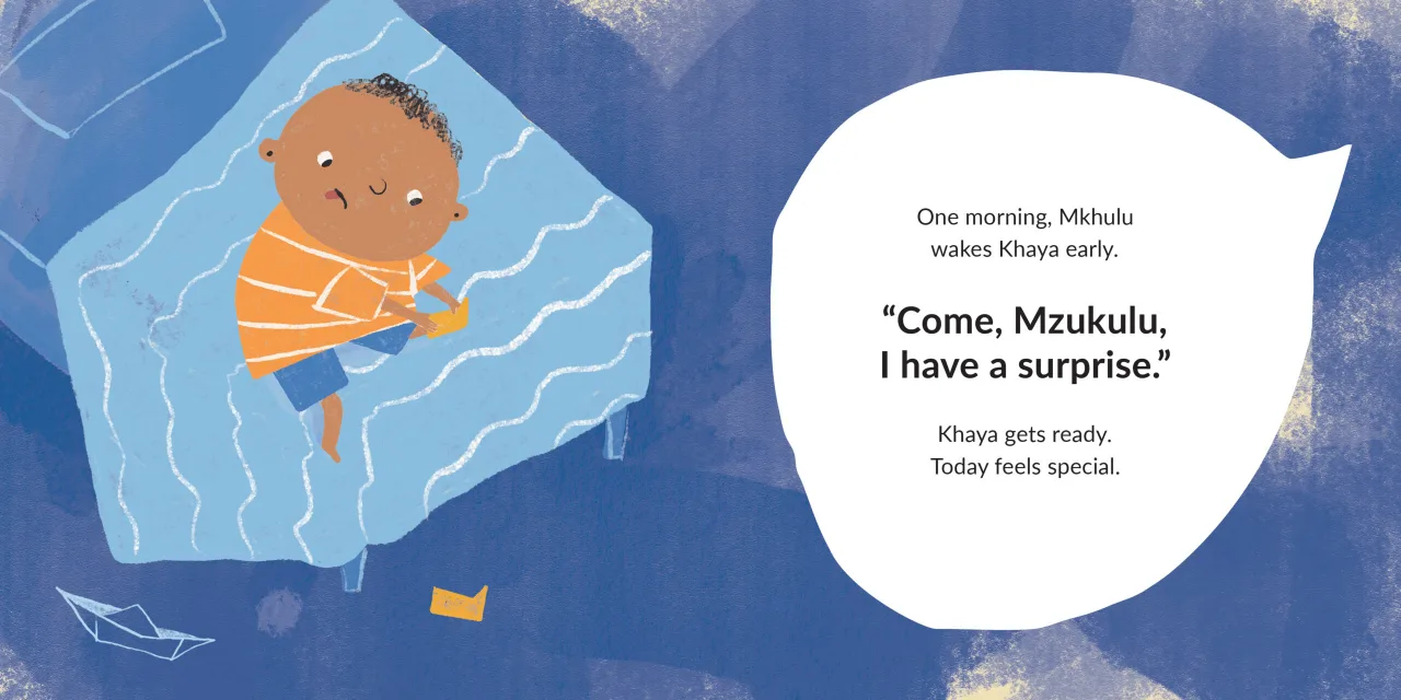 Khaya Wants to Row — illustrated spread 8 of 12. Official Book Dash page image with embedded story text and artwork.