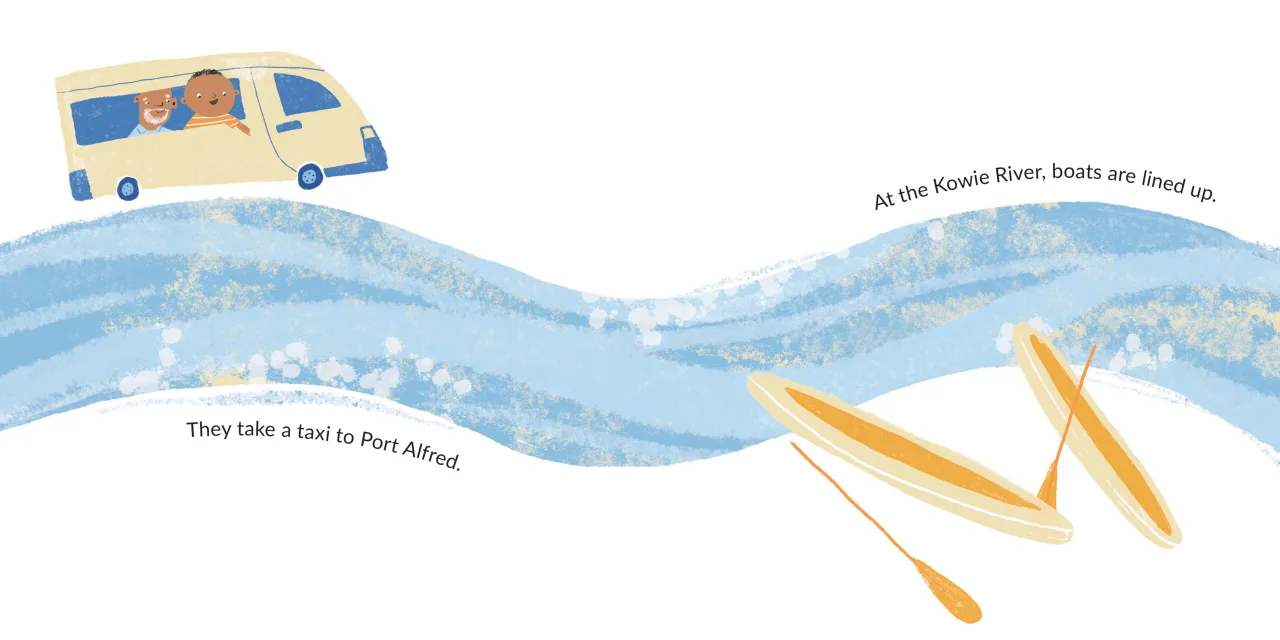 Khaya Wants to Row — illustrated spread 9 of 12. Official Book Dash page image with embedded story text and artwork.