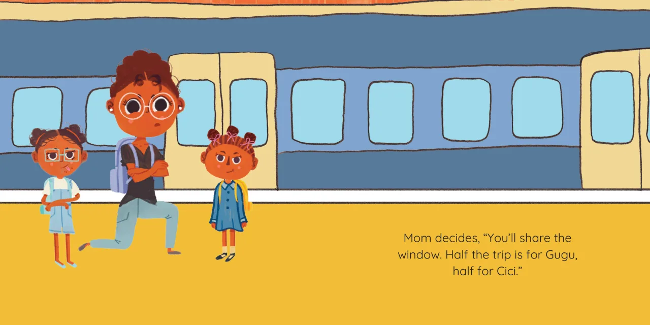 The Window Seat — illustrated spread 5 of 12. Official Book Dash page image with embedded story text and artwork.