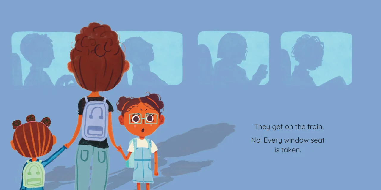 The Window Seat — illustrated spread 6 of 12. Official Book Dash page image with embedded story text and artwork.