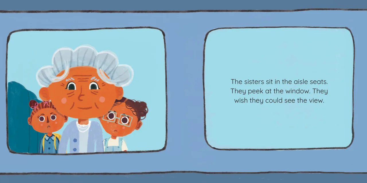 The Window Seat — illustrated spread 7 of 12. Official Book Dash page image with embedded story text and artwork.