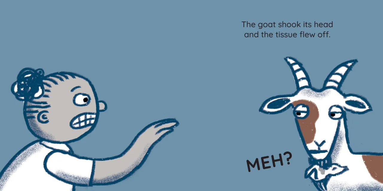 Thuli’s Tissue — illustrated spread 4 of 12. Official Book Dash page image with embedded story text and artwork.