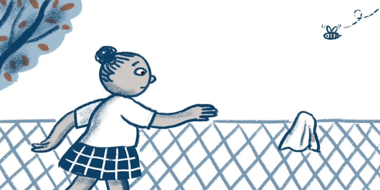 Thuli’s Tissue — illustrated spread 7 of 12. Official Book Dash page image with embedded story text and artwork.