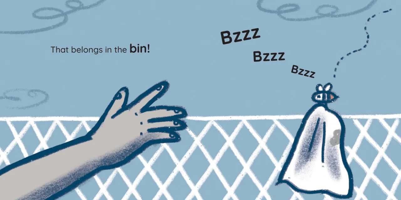 Thuli’s Tissue — illustrated spread 8 of 12. Official Book Dash page image with embedded story text and artwork.
