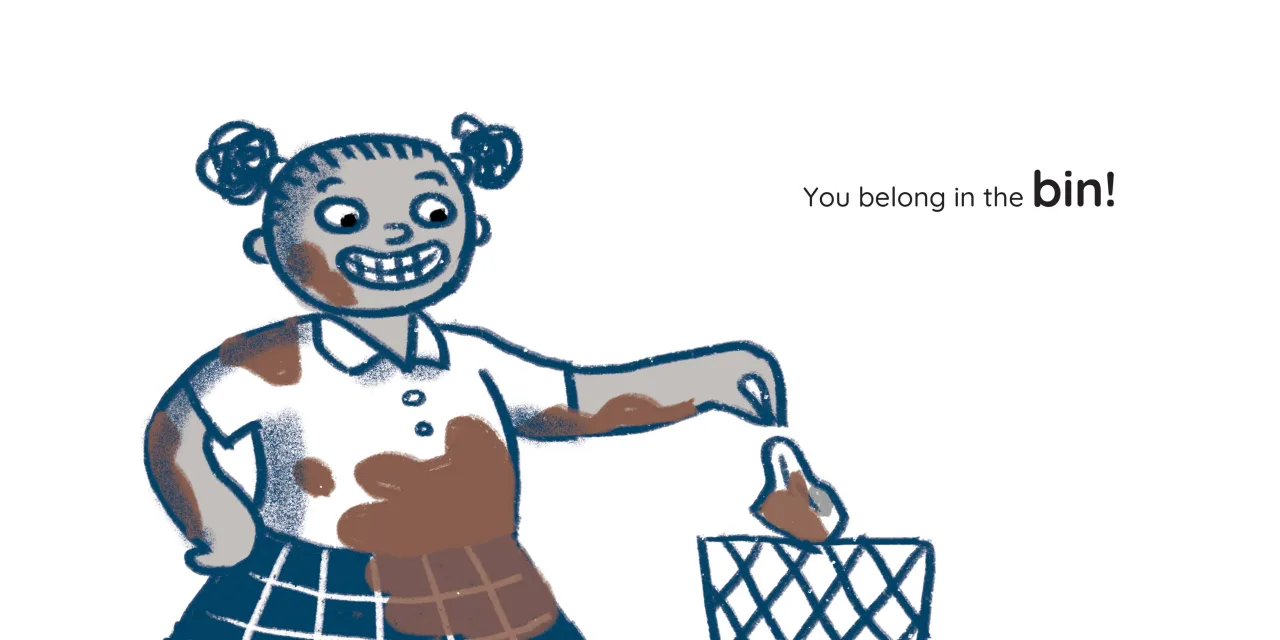 Thuli’s Tissue — illustrated spread 12 of 12. Official Book Dash page image with embedded story text and artwork.