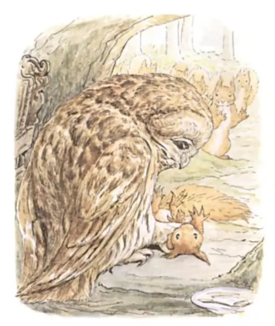 Beatrix Potter's picture for the passage: This looks like the end of the story; but…